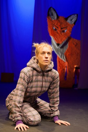 Rörlig räv, tillverkad för barnpjäsen Schh! - Angereds Teater. Foto: Ulrich Hillebrand.